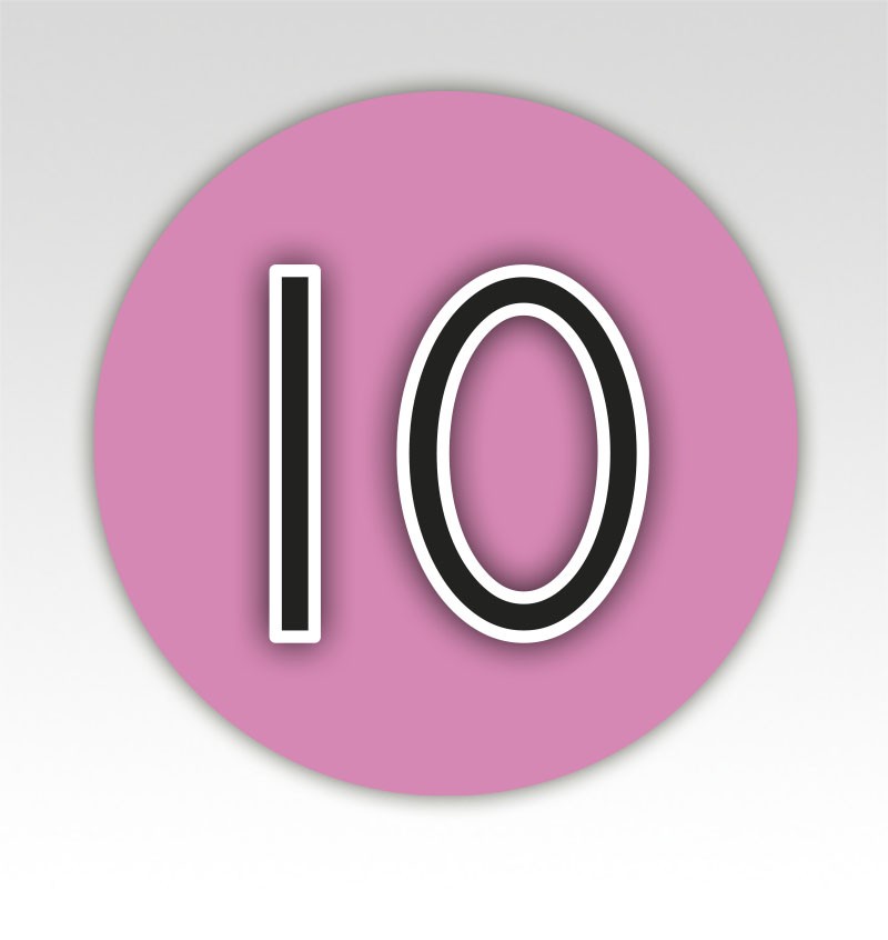 Ronde Cijfermatjes Leren Tellen