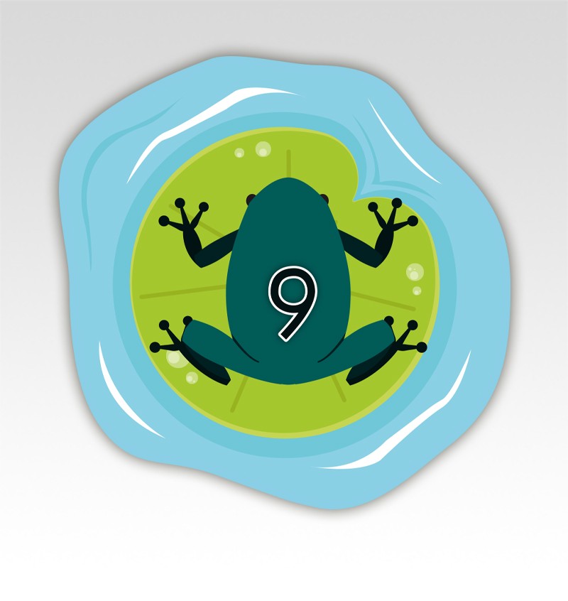 Kikkers Cijfermatjes Leren Tellen