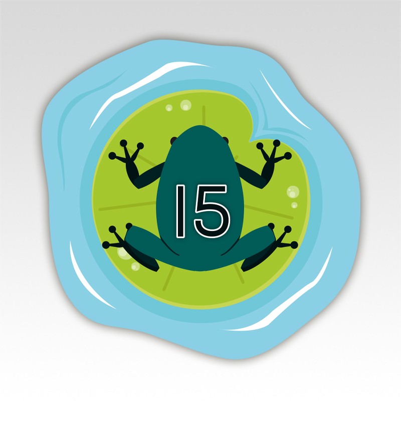 Kikkers Cijfermatjes Leren Tellen