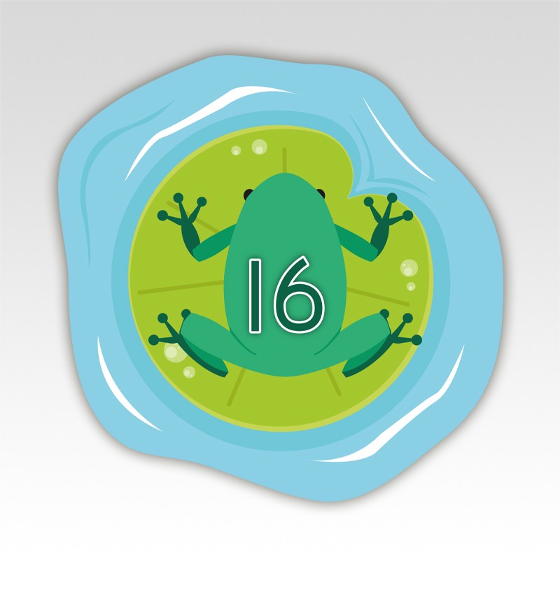 Kikkers Cijfermatjes Leren Tellen