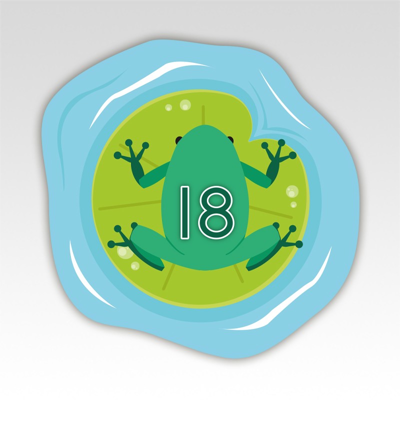 Kikkers Cijfermatjes Leren Tellen