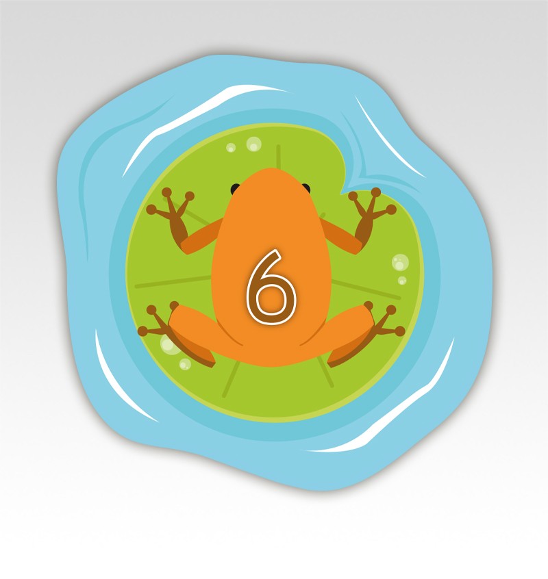 Kikkers Cijfermatjes Leren Tellen