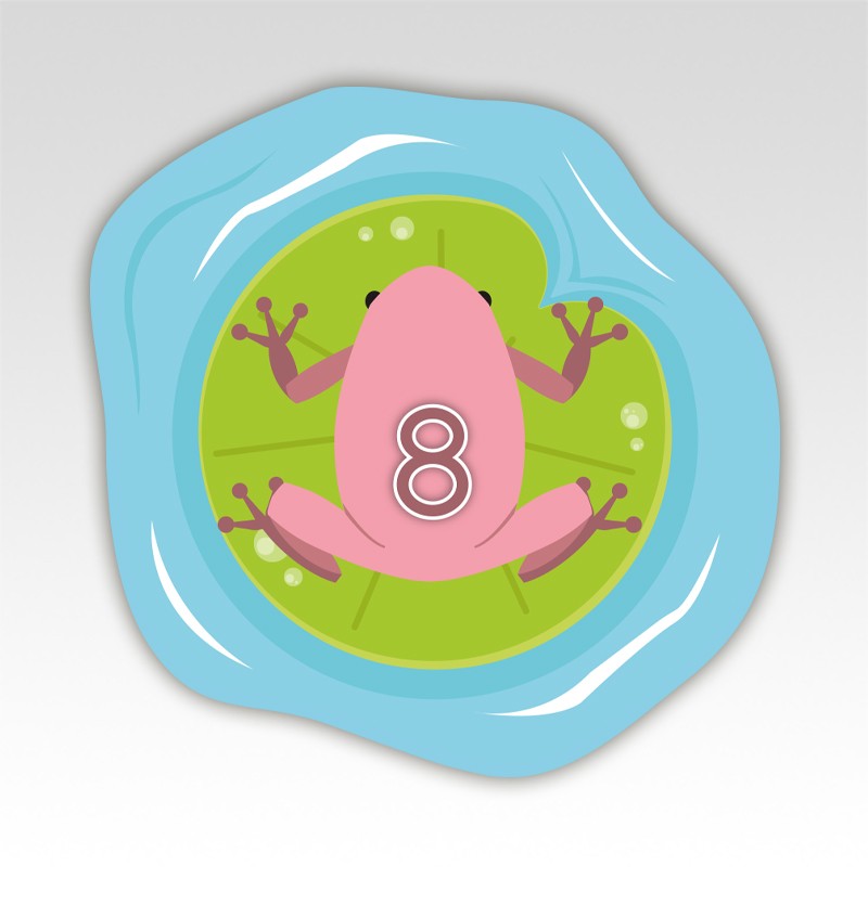 Kikkers Cijfermatjes Leren Tellen