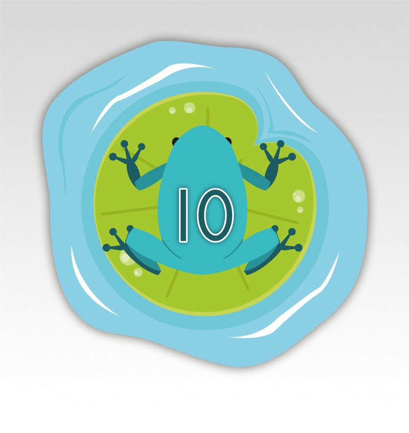 Kikkers Cijfermatjes Leren Tellen