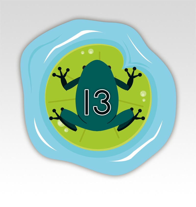 Kikkers Cijfermatjes Leren Tellen