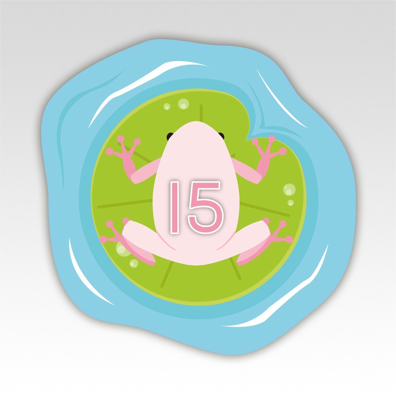 Kikkers Cijfermatjes Leren Tellen