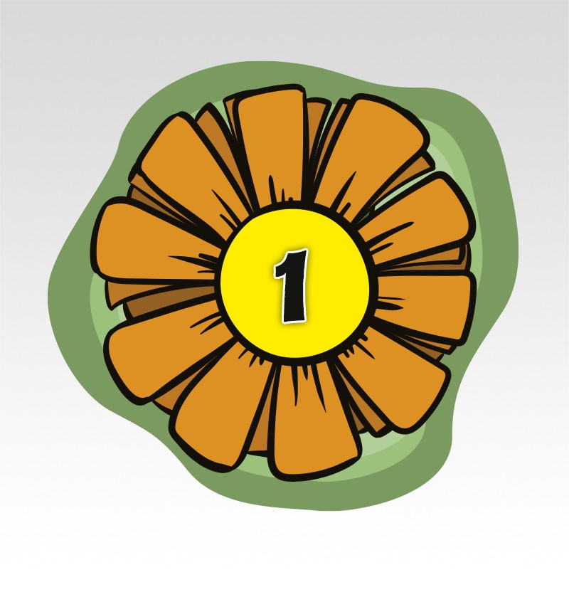 Bloemen Cijfermatjes Leren Tellen