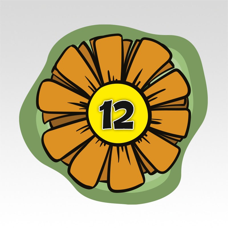 Bloemen Cijfermatjes Leren Tellen