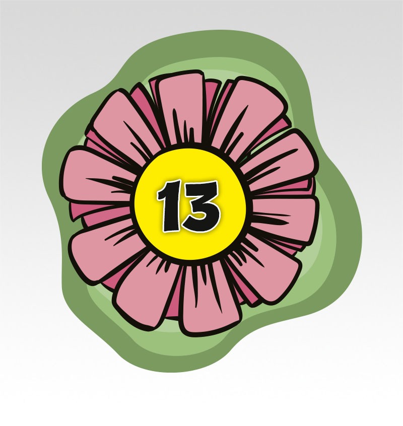 Bloemen Cijfermatjes Leren Tellen