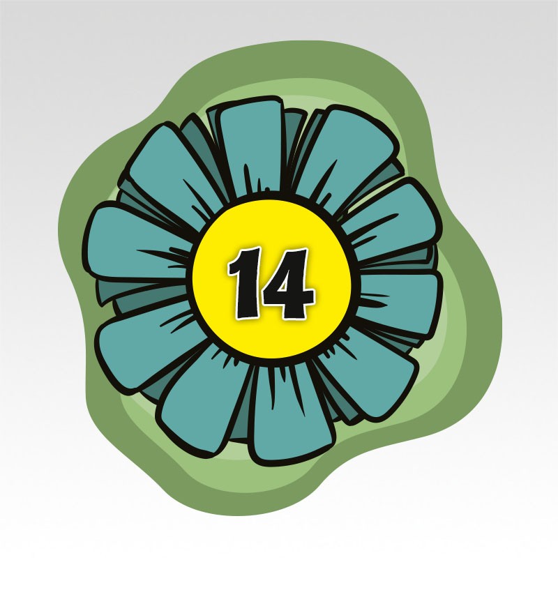 Bloemen Cijfermatjes Leren Tellen