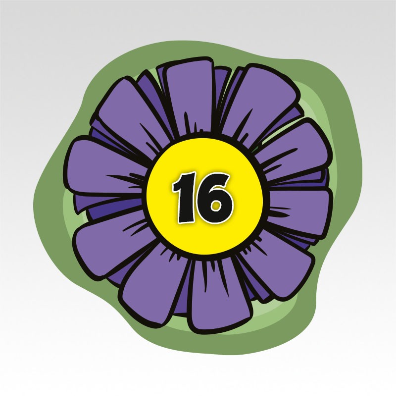 Bloemen Cijfermatjes Leren Tellen