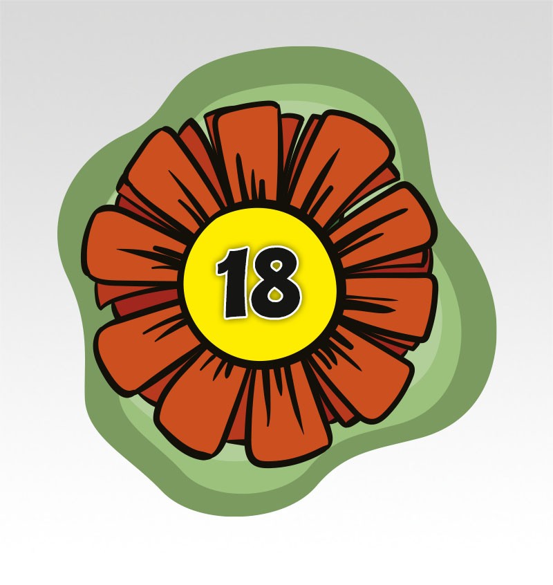 Bloemen Cijfermatjes Leren Tellen