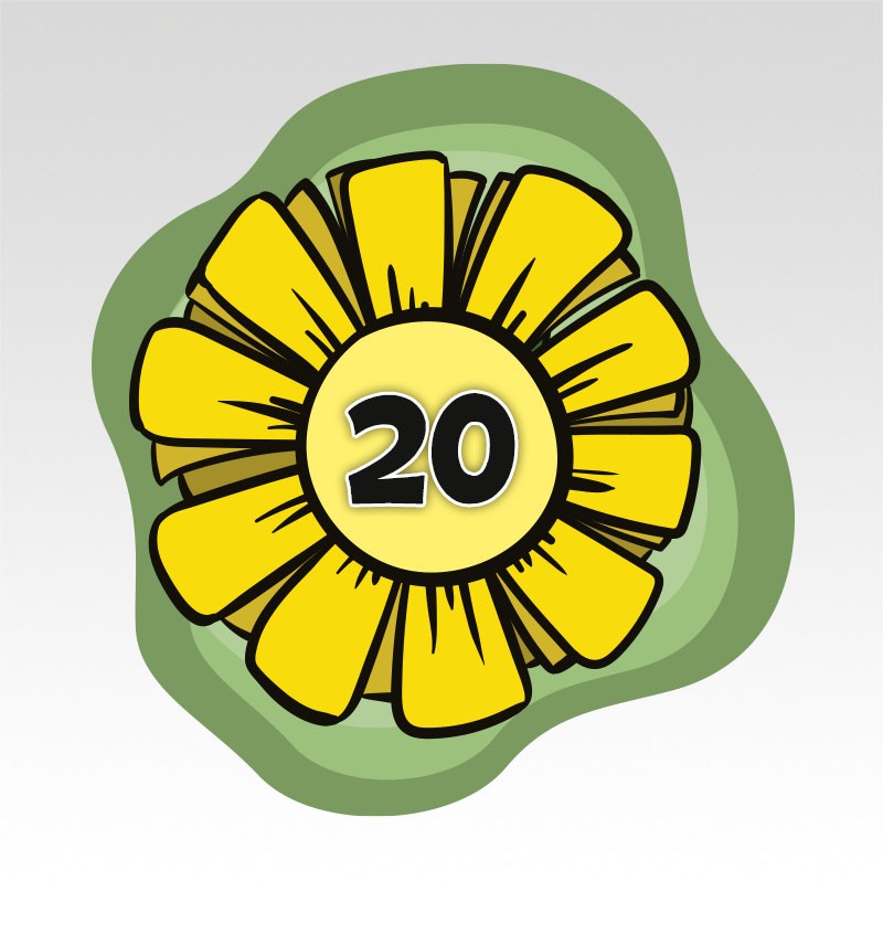 Bloemen Cijfermatjes Leren Tellen