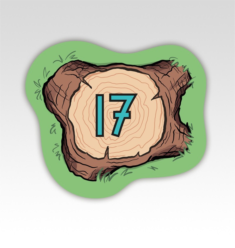 Boomstam Cijfermatjes Leren Tellen