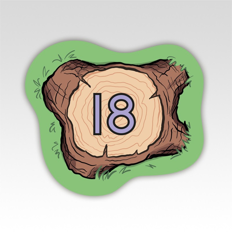 Boomstam Cijfermatjes Leren Tellen