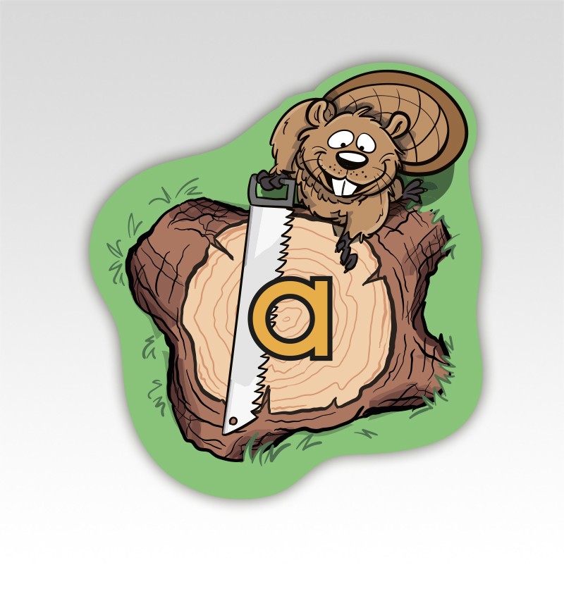 Boomstammen Lettermatjes Alfabet