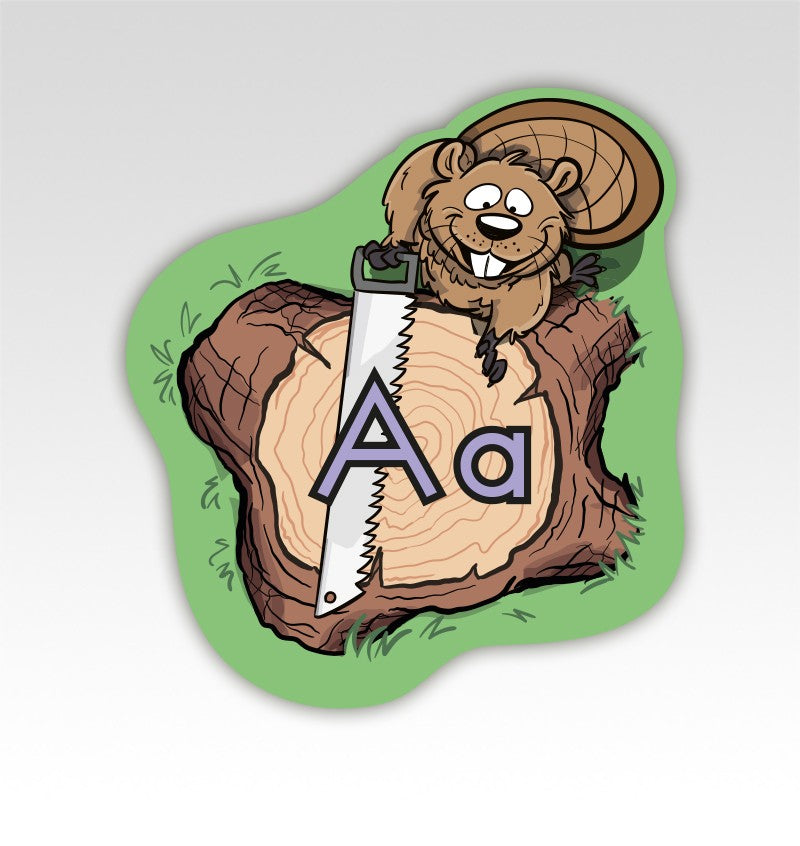 Boomstammen Lettermatjes Alfabet