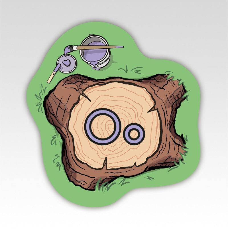 Boomstammen Lettermatjes Alfabet