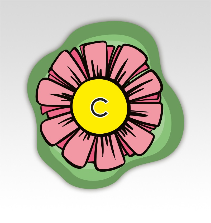 Bloemen Lettermatjes Alfabet