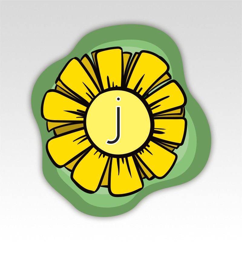 Bloemen Lettermatjes Alfabet