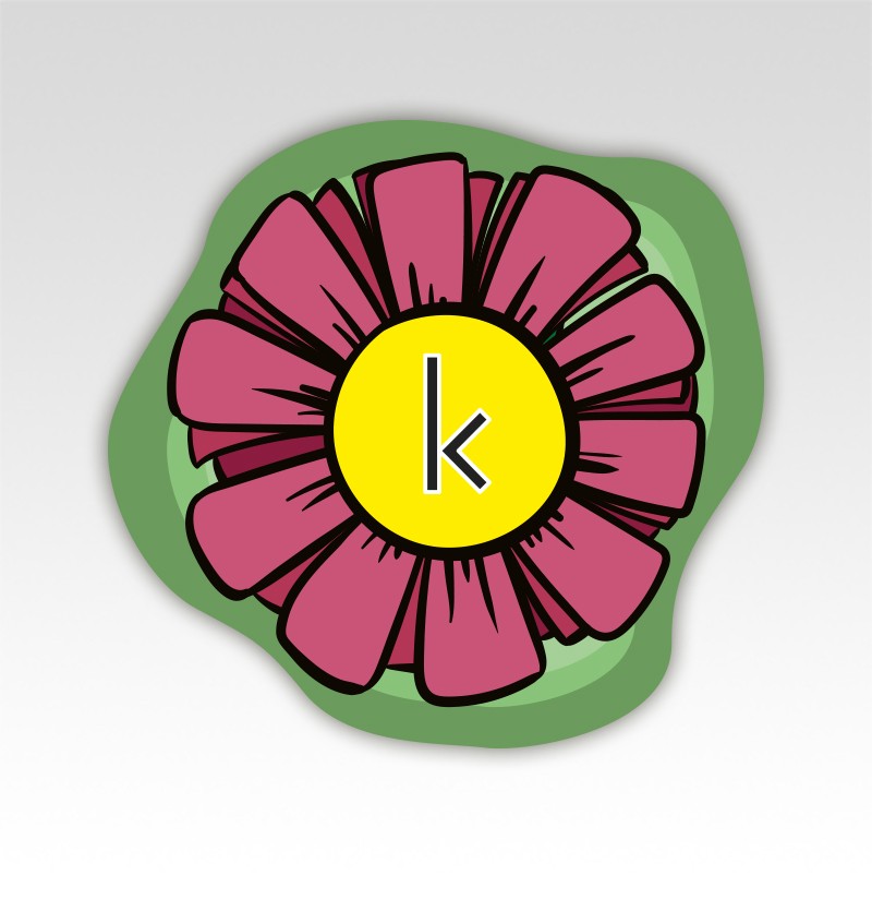 Bloemen Lettermatjes Alfabet