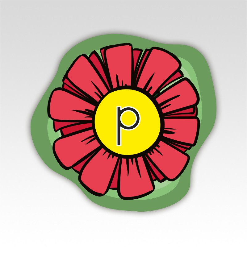 Bloemen Lettermatjes Alfabet