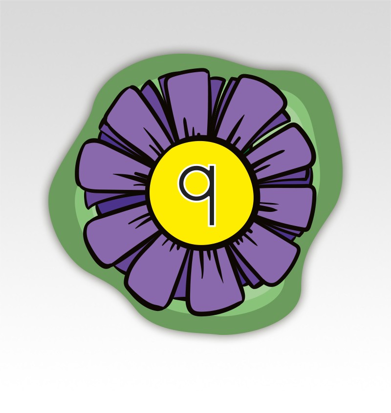 Bloemen Lettermatjes Alfabet