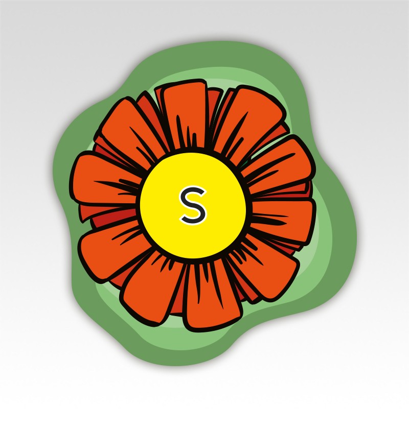 Bloemen Lettermatjes Alfabet