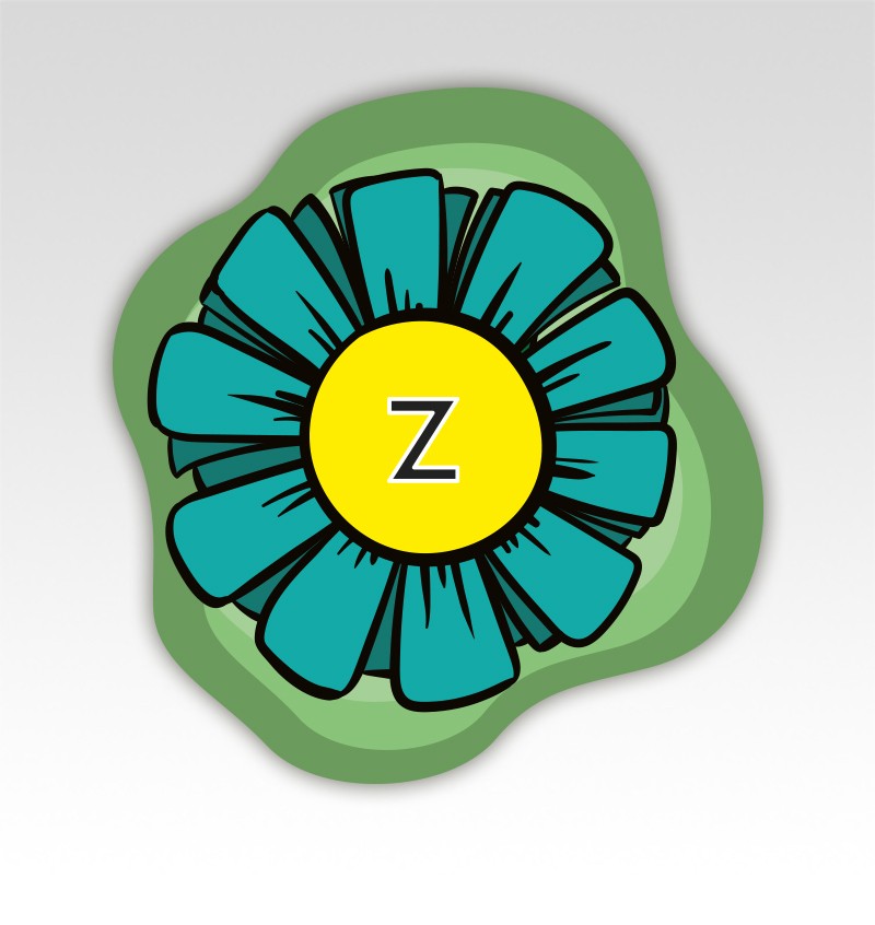 Bloemen Lettermatjes Alfabet