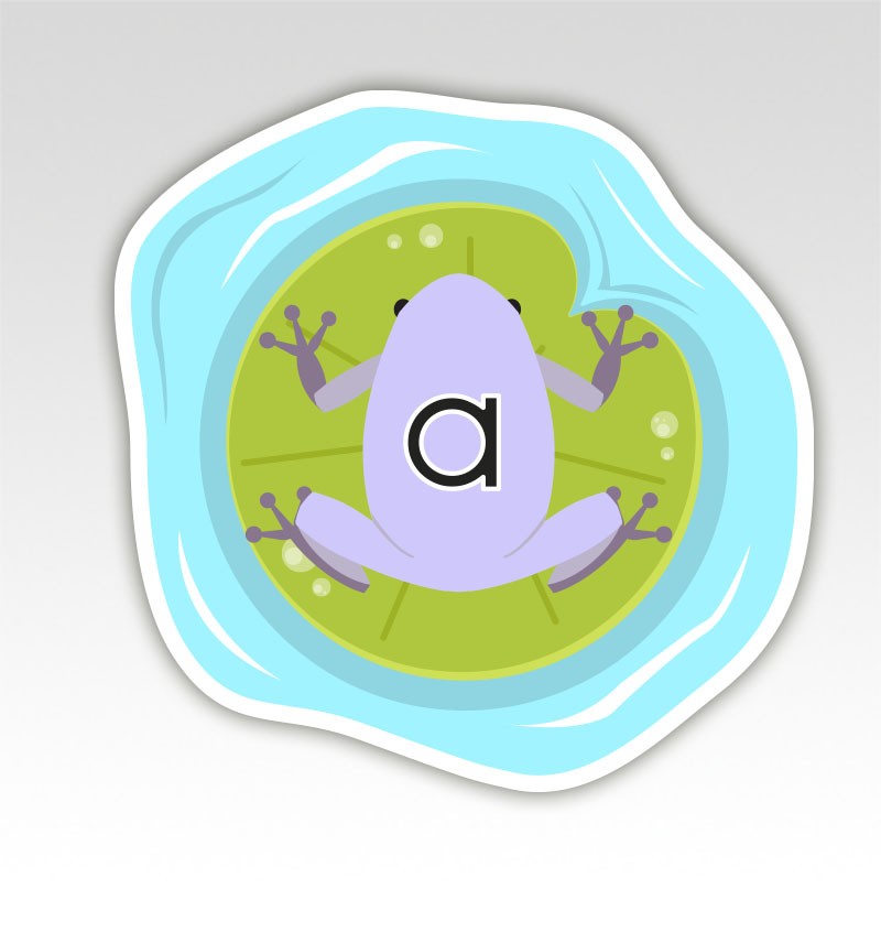 Kikkers Lettermatjes Alfabet