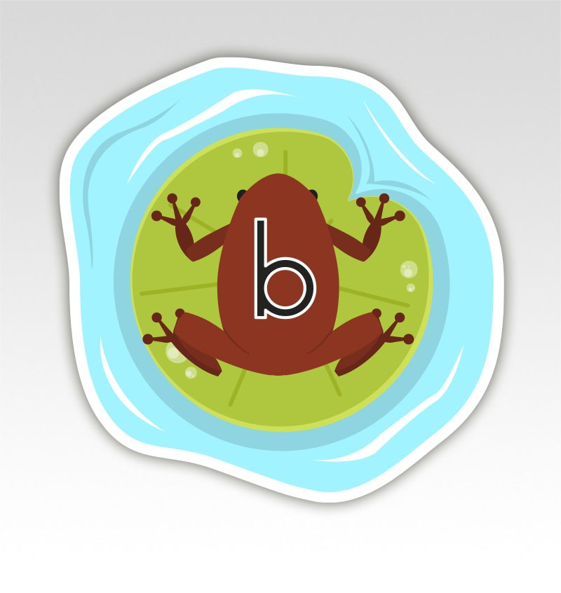 Kikkers Lettermatjes Alfabet