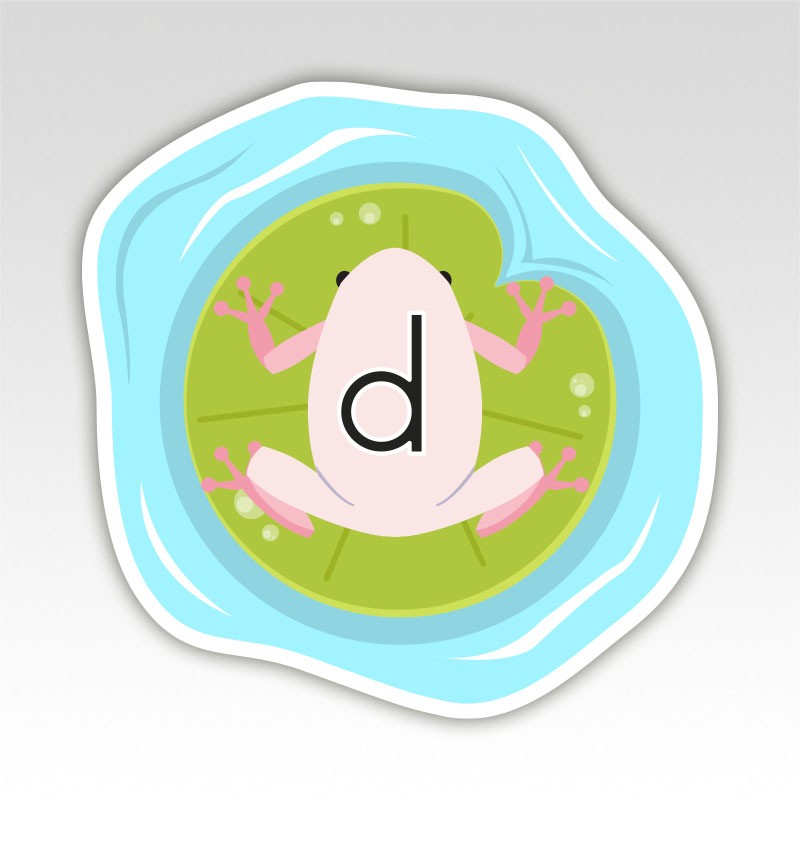 Kikkers Lettermatjes Alfabet