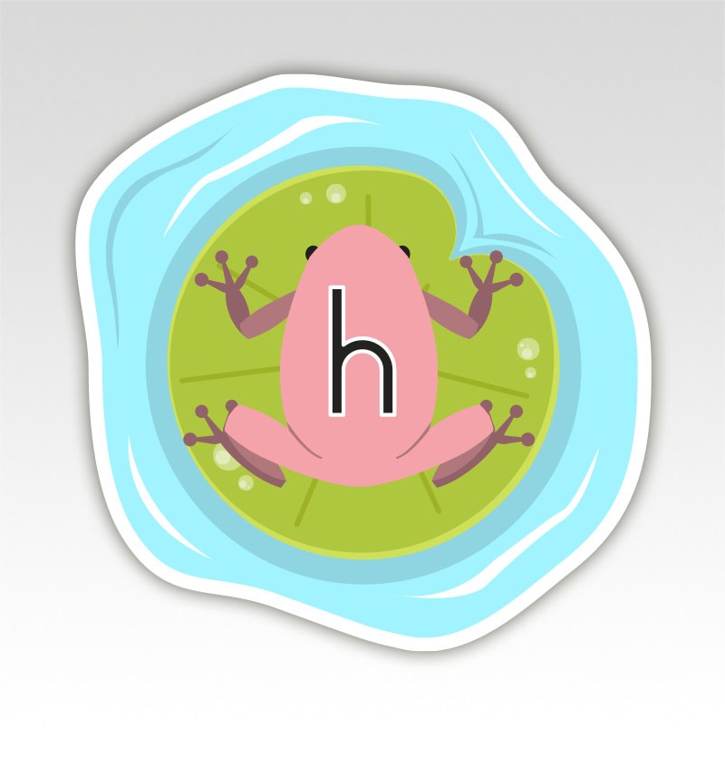 Kikkers Lettermatjes Alfabet