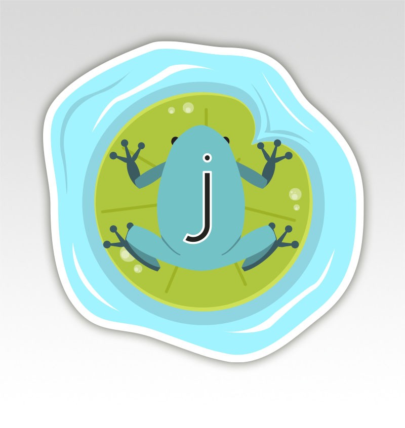 Kikkers Lettermatjes Alfabet