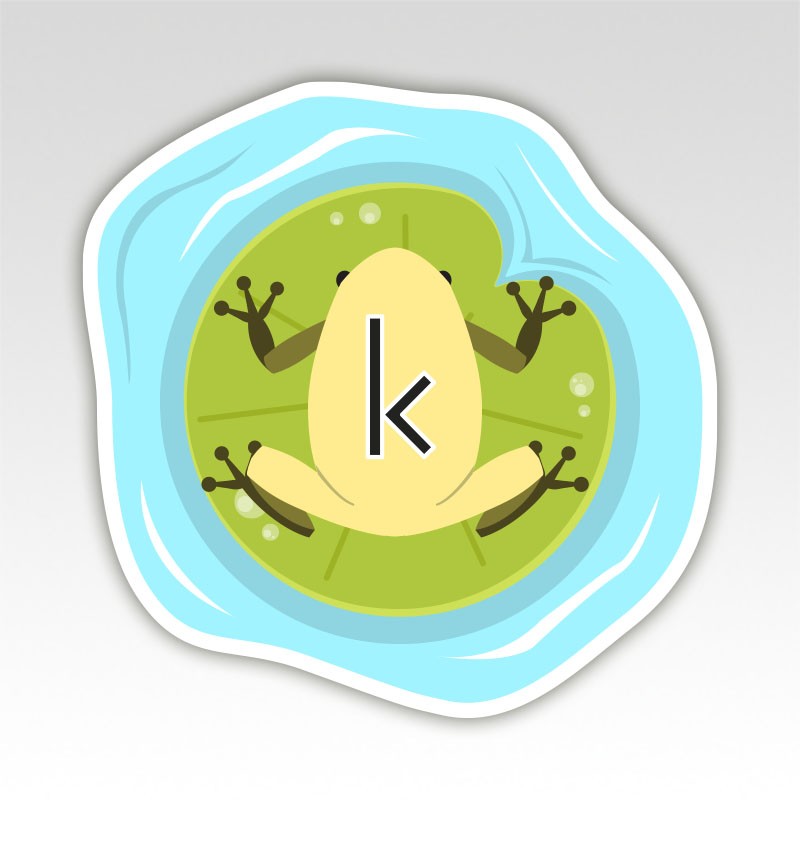 Kikkers Lettermatjes Alfabet