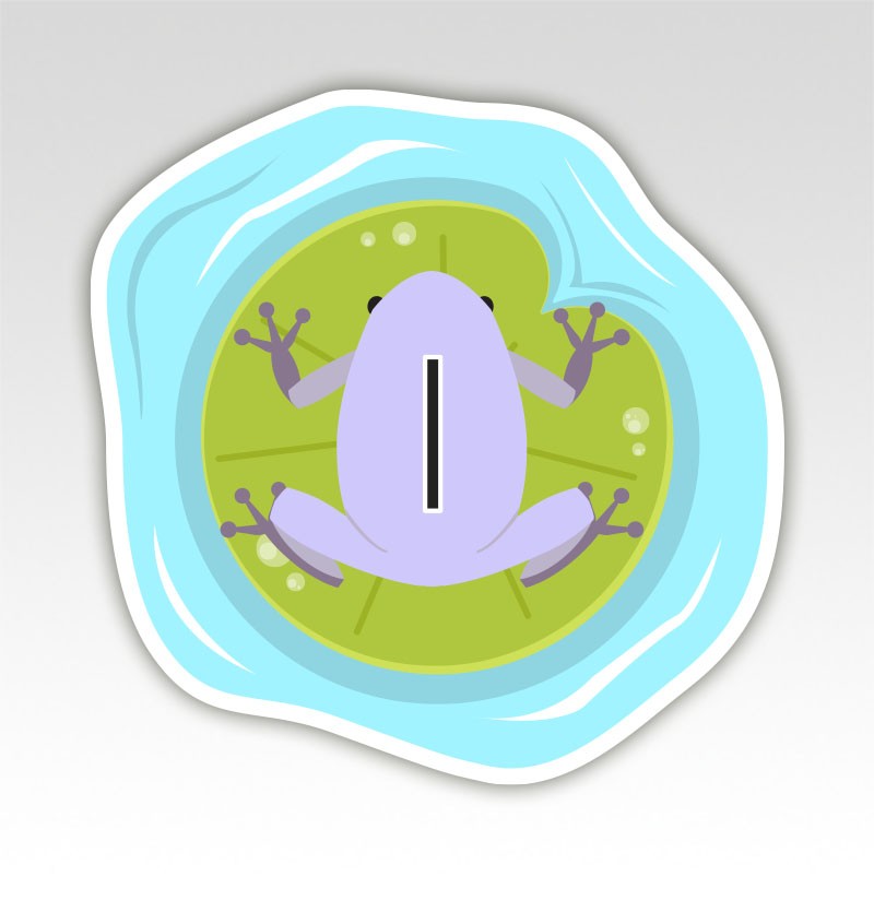 Kikkers Lettermatjes Alfabet