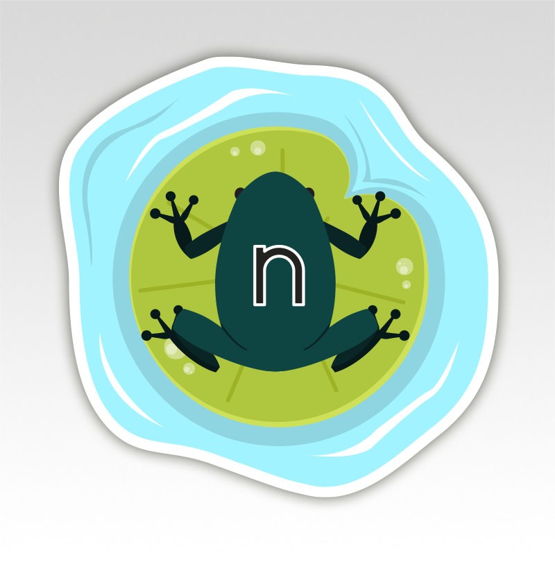 Kikkers Lettermatjes Alfabet