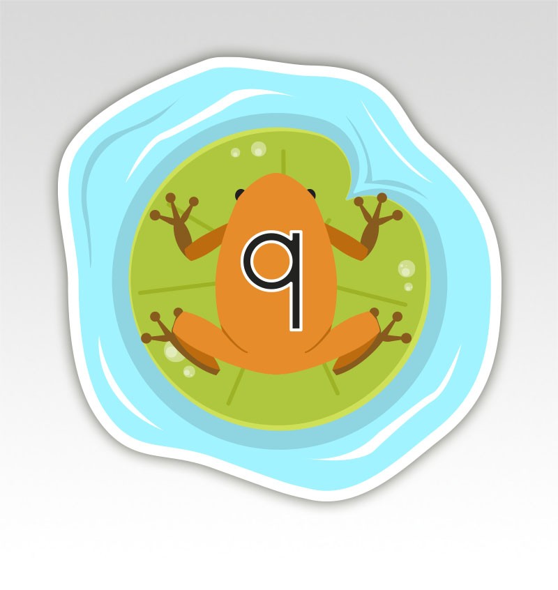 Kikkers Lettermatjes Alfabet