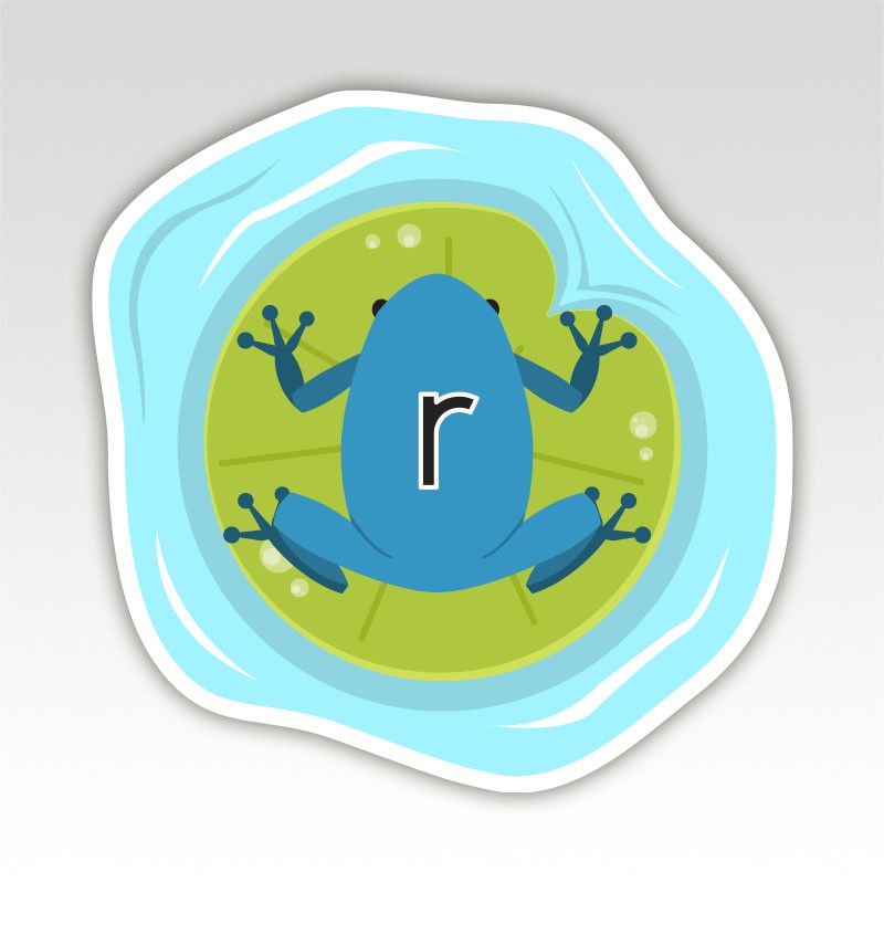 Kikkers Lettermatjes Alfabet