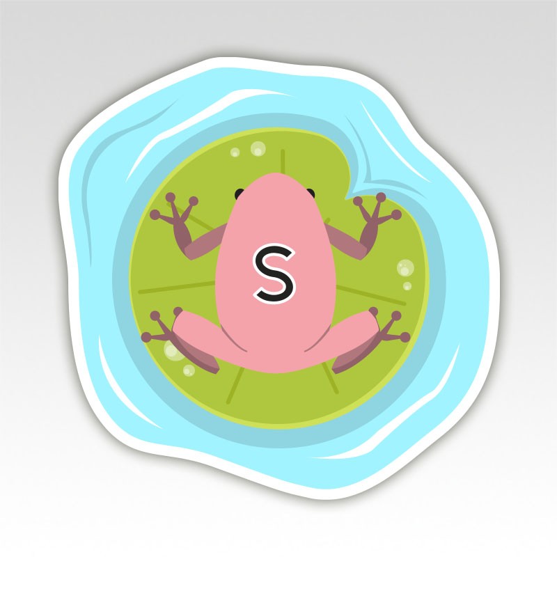 Kikkers Lettermatjes Alfabet