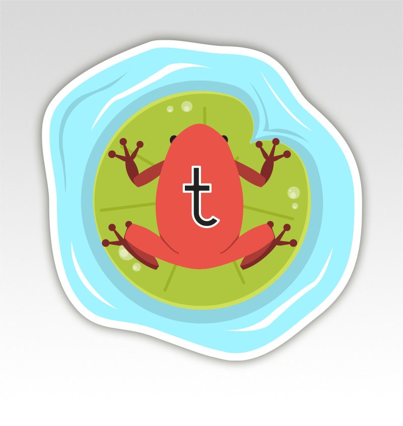 Kikkers Lettermatjes Alfabet