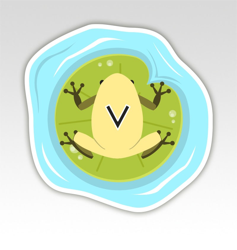 Kikkers Lettermatjes Alfabet