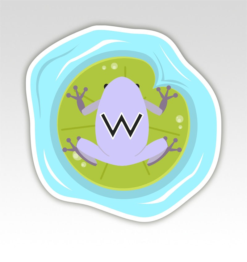 Kikkers Lettermatjes Alfabet