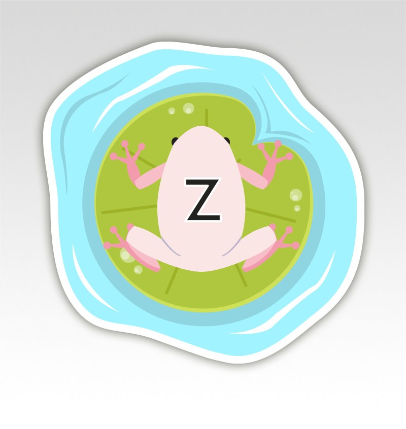 Kikkers Lettermatjes Alfabet