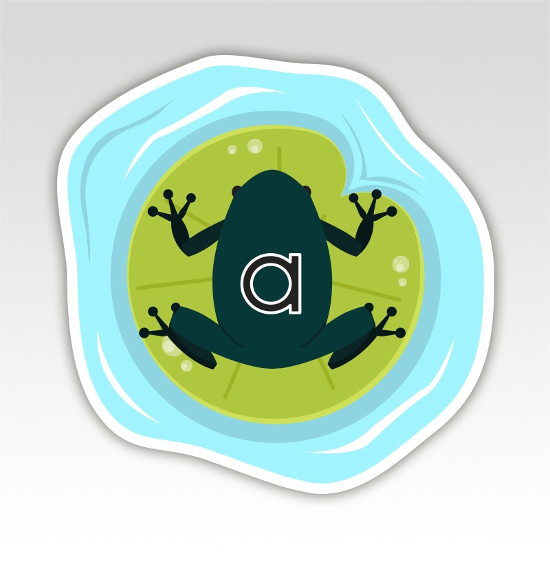 Kikkers Lettermatjes Alfabet