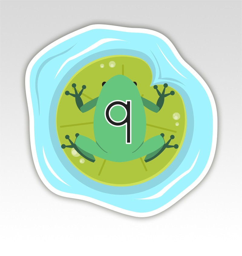 Kikkers Lettermatjes Alfabet