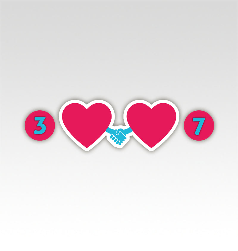 Verliefde Harten Rekenmatjes Splitsen