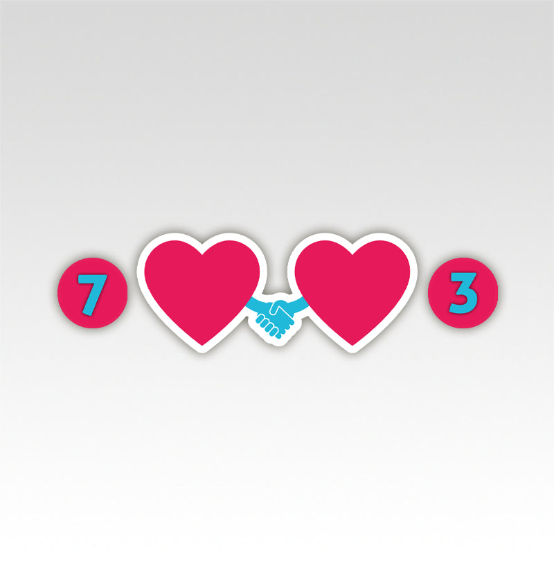 Verliefde Harten Rekenmatjes Splitsen