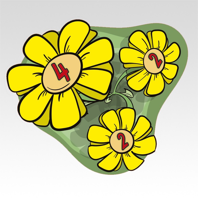 Bloemenvriendjes Rekenmatjes Splitsen