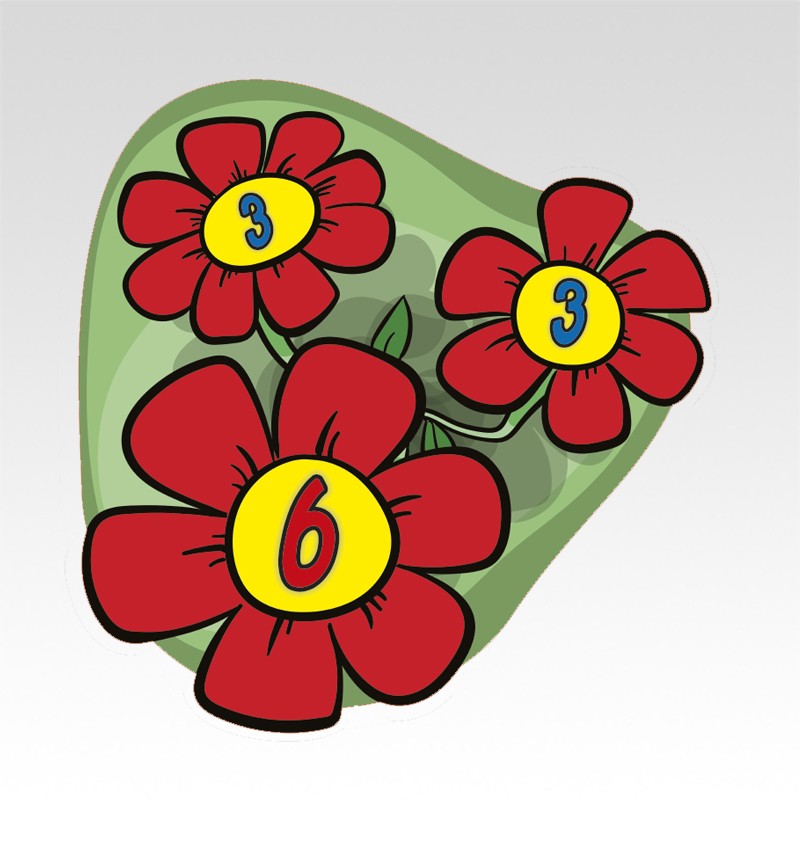 Bloemenvriendjes Rekenmatjes Splitsen